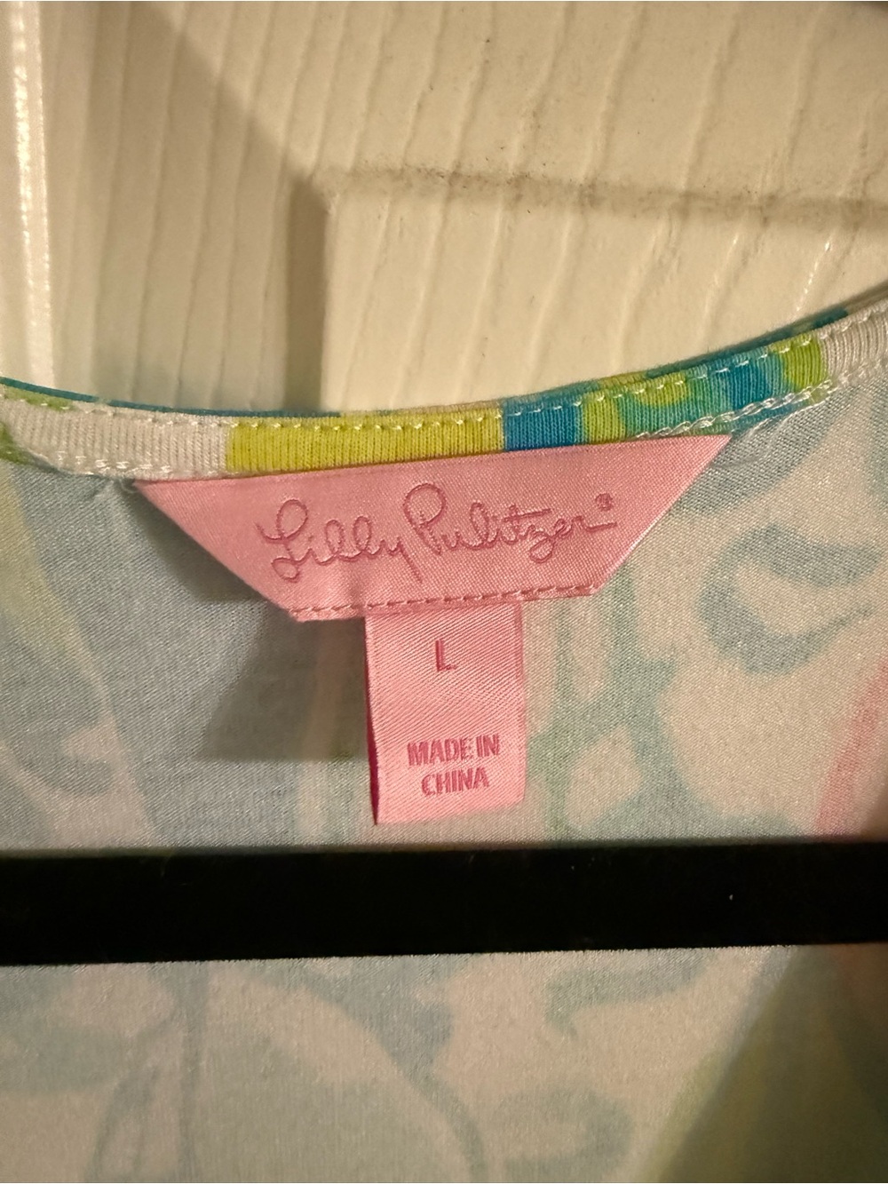 Lilly Pulitzer Multicolor Tie-Front Romper - Aqua, Pink & Yellow - Picture 4 of 4